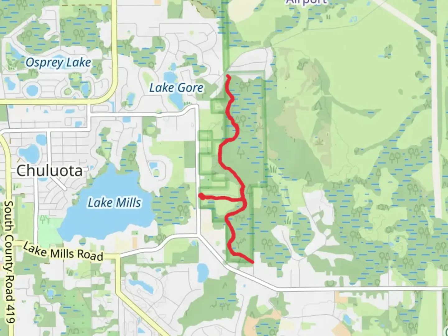 An image depicting the trail Panorama trail and Florida Trail and its surrounding area.