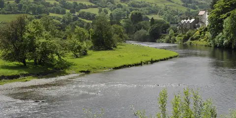 An image depicting the trail Clwydian Way and its surrounding area.