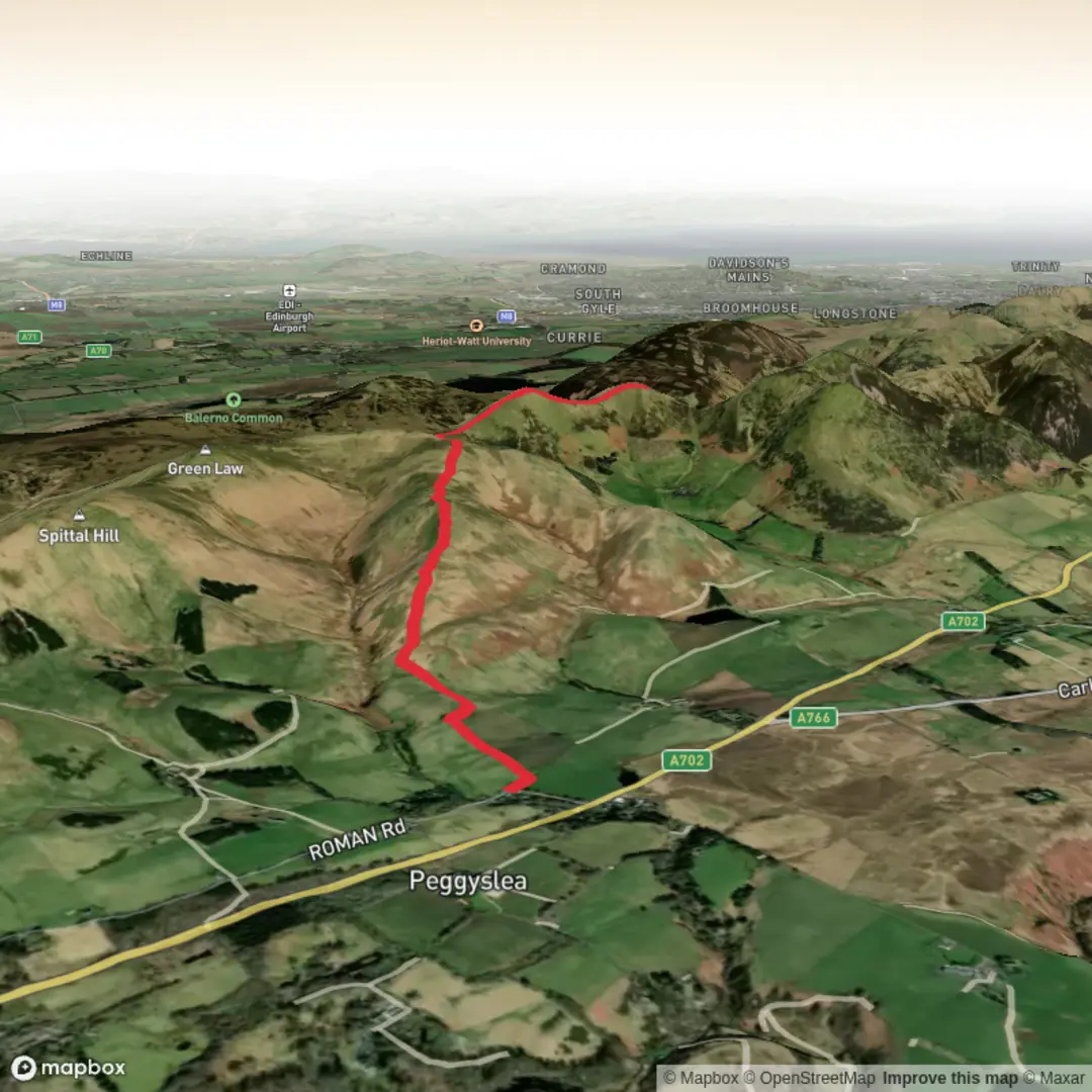 An image depicting the trail East Kip and West Kip and its surrounding area.