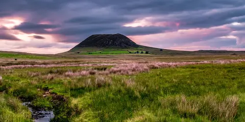 An image depicting the trail Antrim Hills Way and its surrounding area.