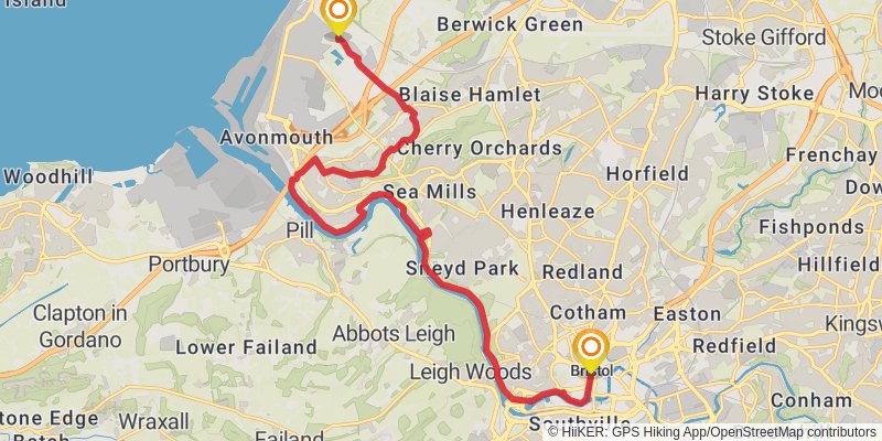 Severn Way stage 18 Map