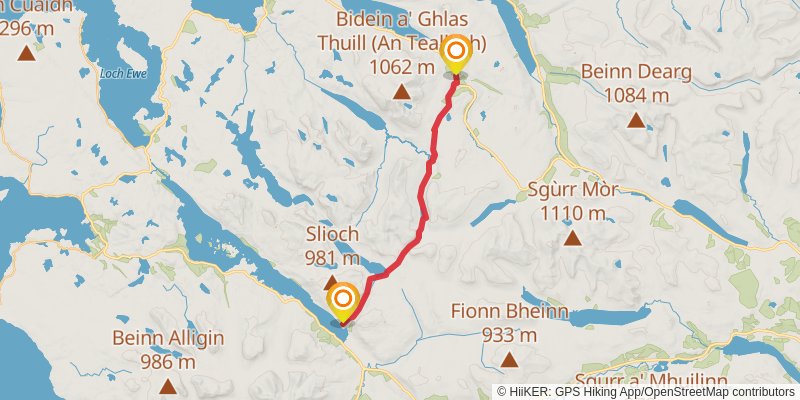 Fort William to Cape Wrath Walk stage 11 Map