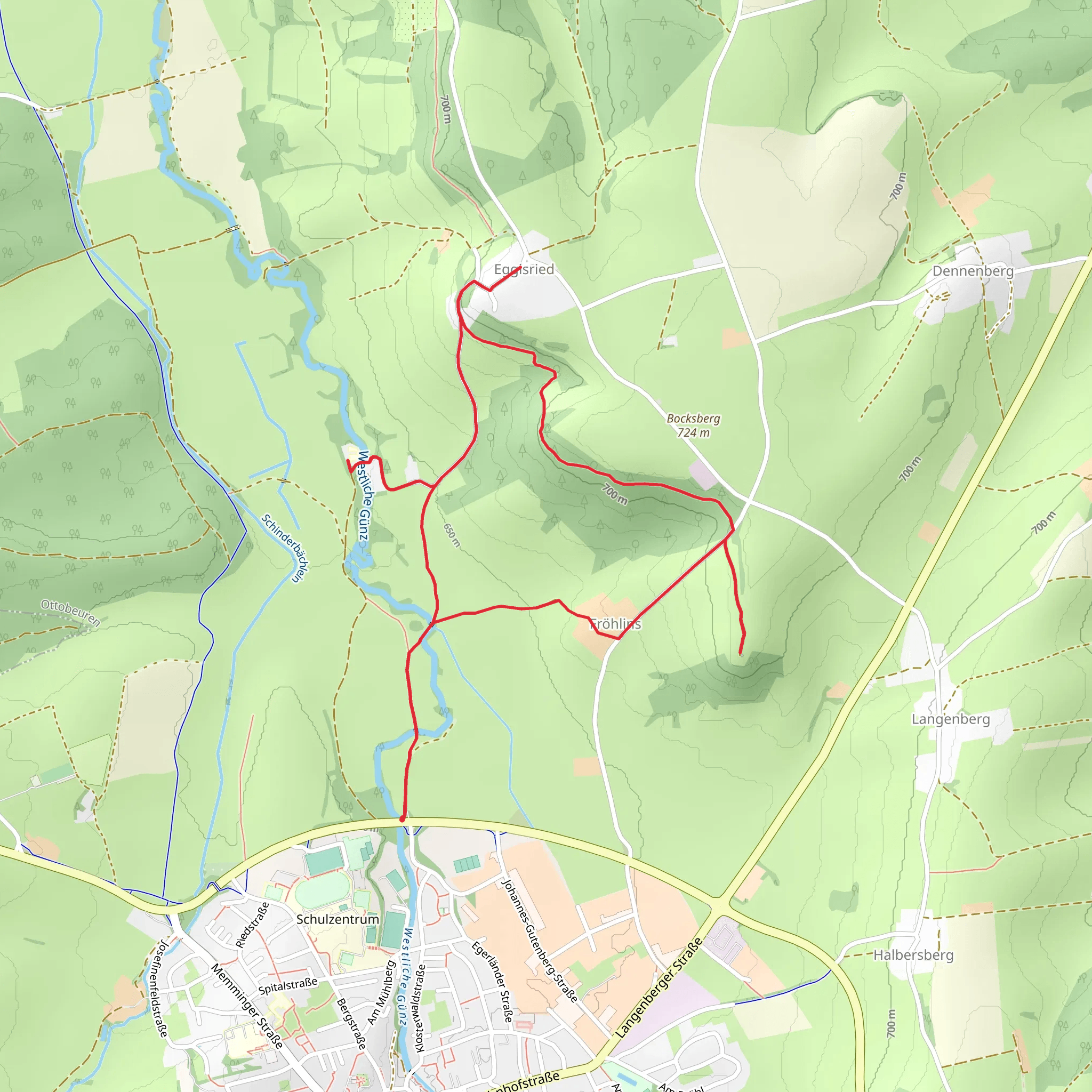 Burgstall Buschelkapelle Loop mobile static map
