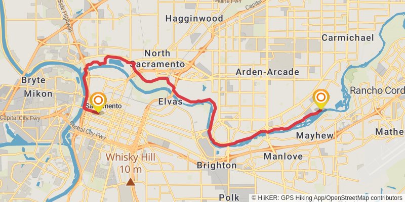 American Discovery Trail North Route stage 374 Map