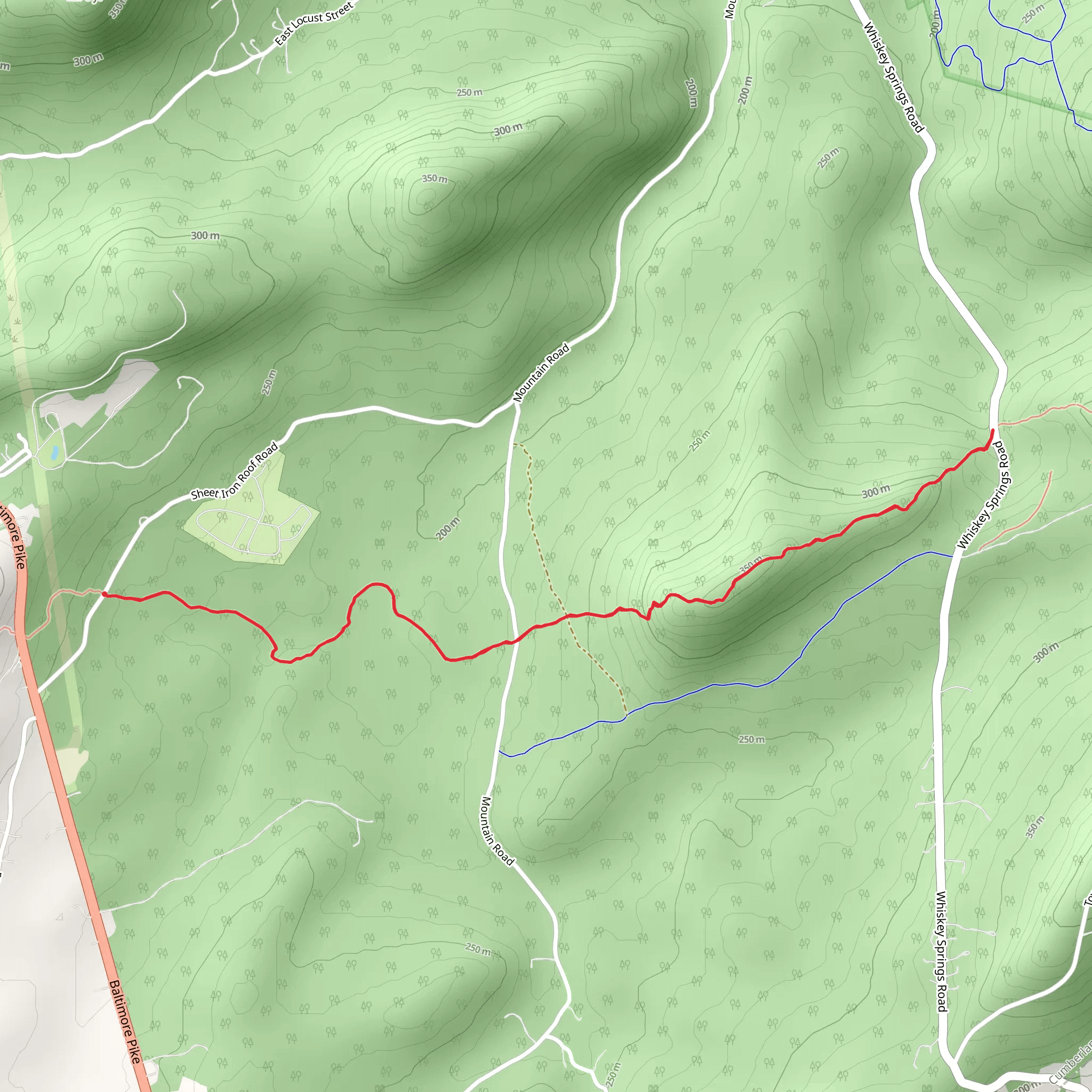 Rocky Ridge Trail via Appalachian National Scenic Trail mobile static map