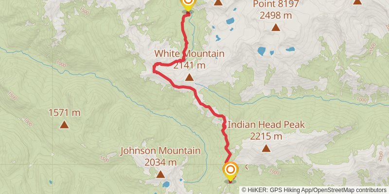 Ultra Pedestrian North Loop stage 193 Map