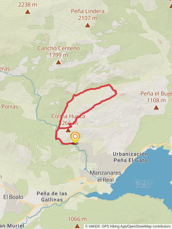 Pedriza y Yelmo mobile static map