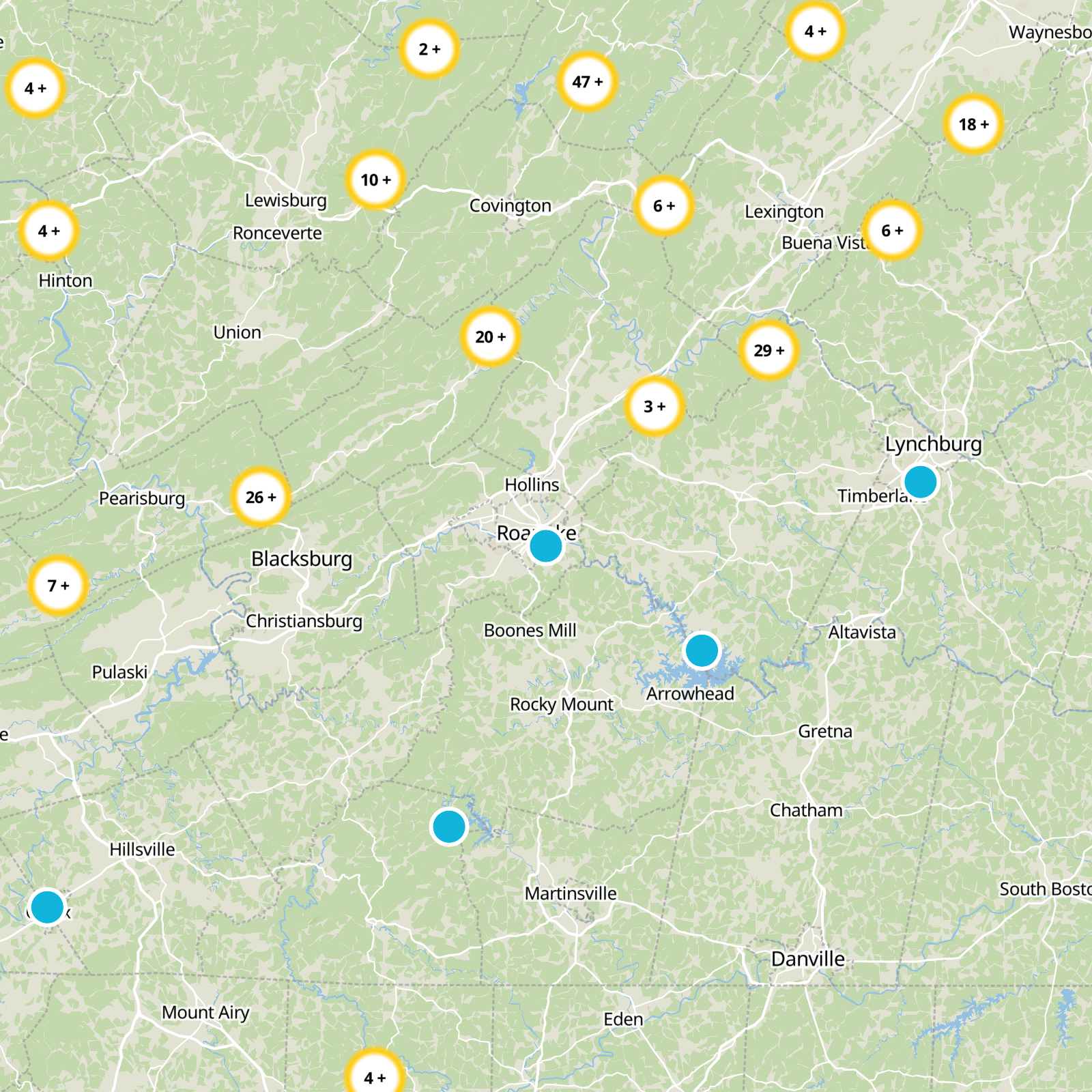 City of Roanoke Static Map