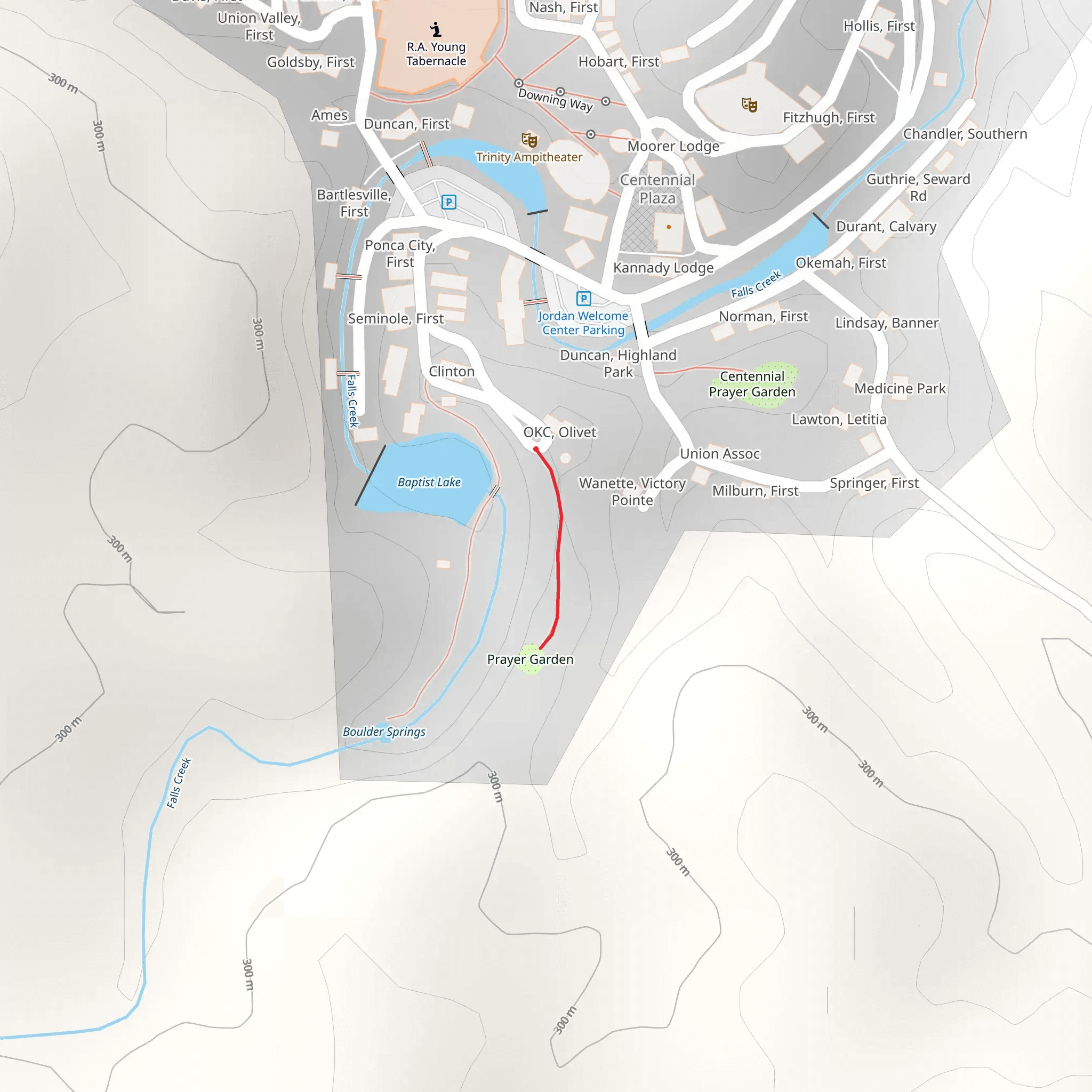 Prayer Garden Walk mobile static map