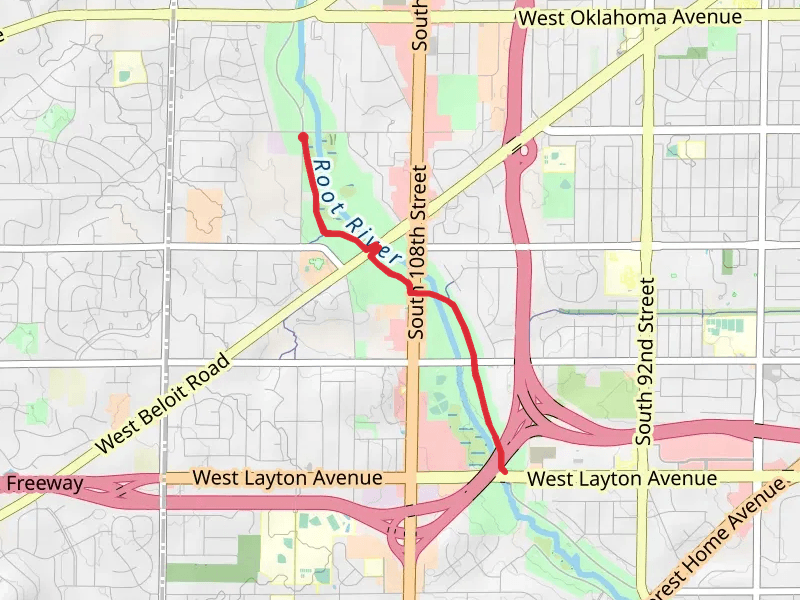 Walk along Root River