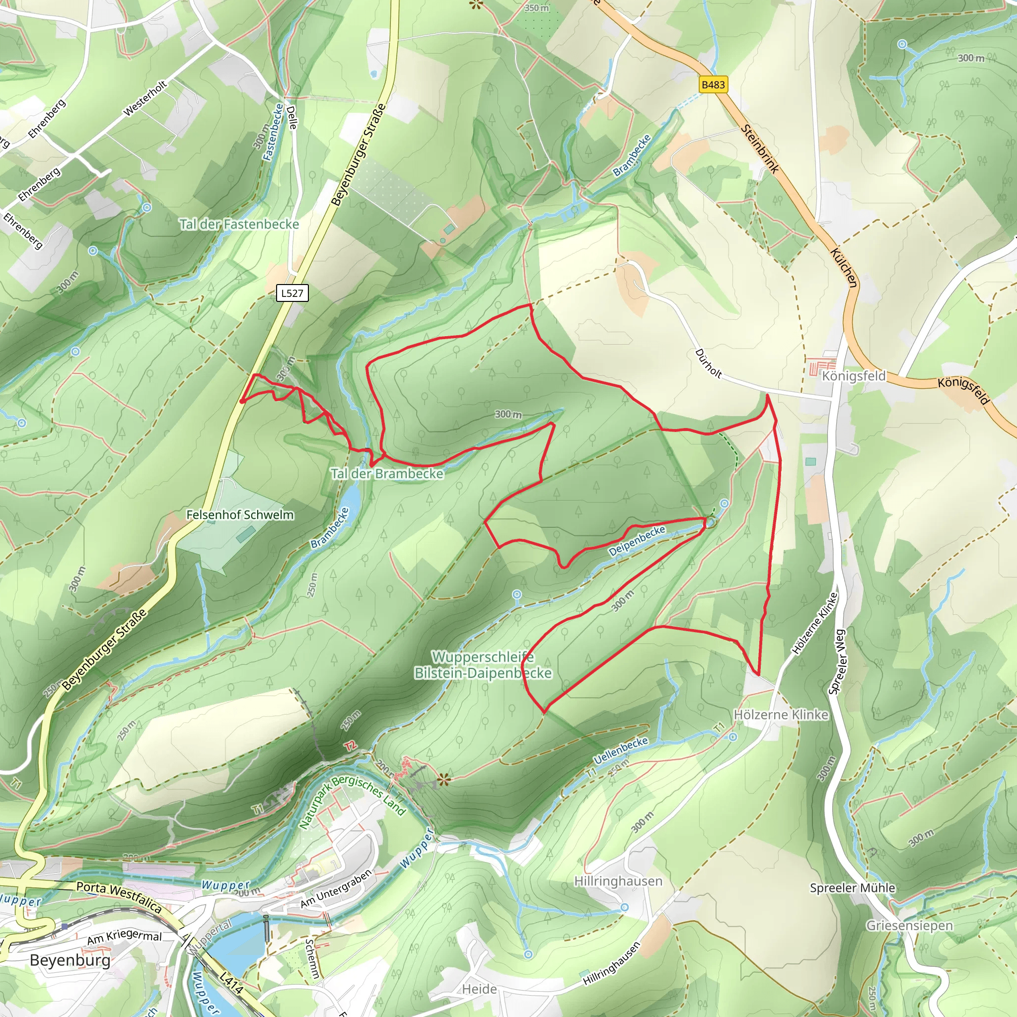 Speeler Weg mobile static map