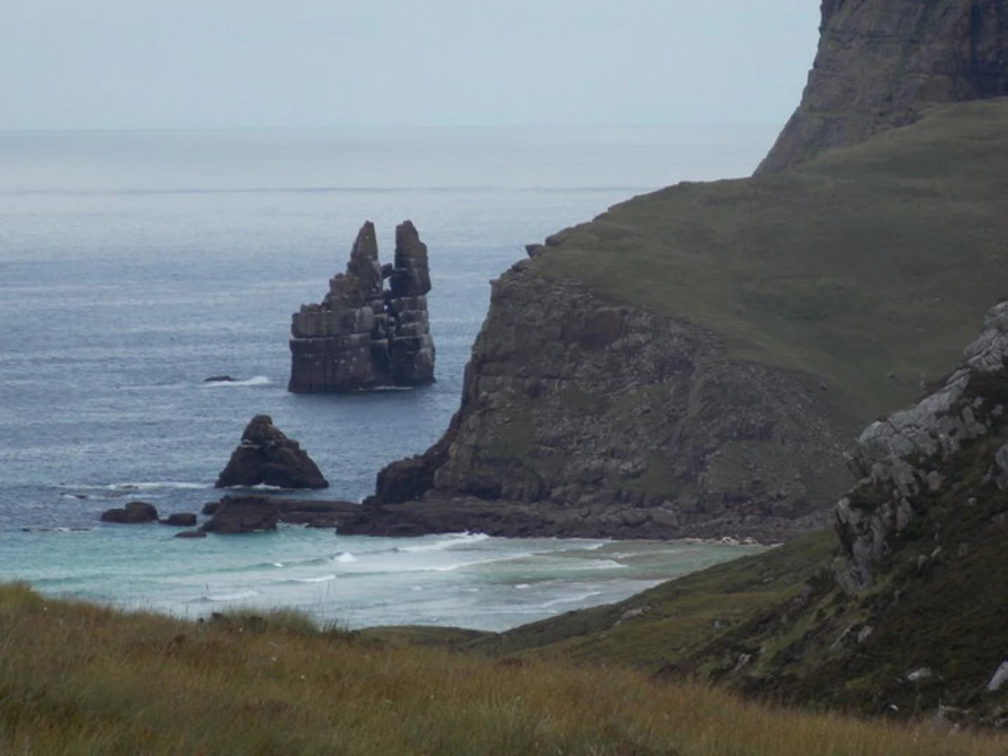 An image depicting the trail Cape Wrath to Blairmore via Sandwood Bay and its surrounding area.