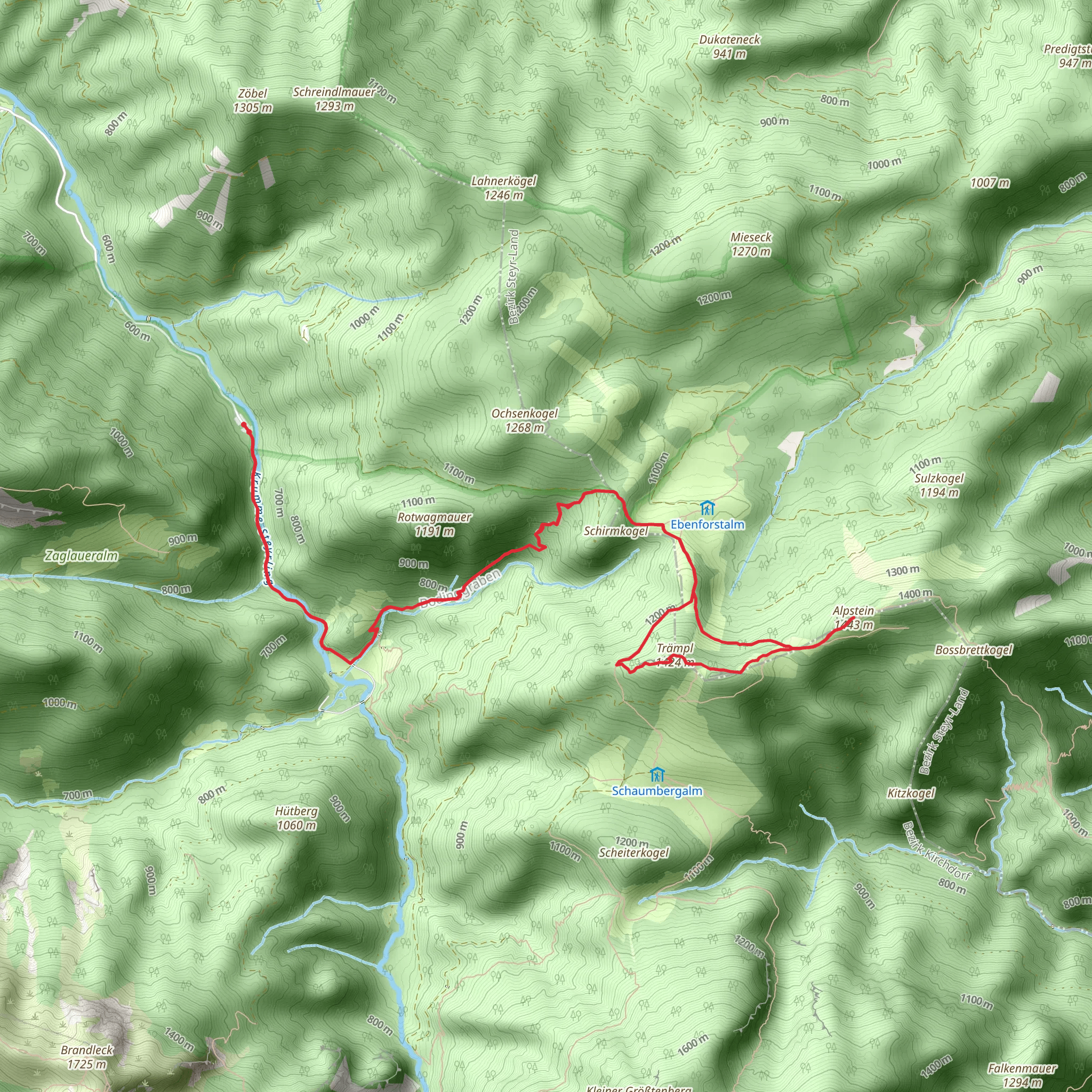 Alpstein-Trämpl mobile static map