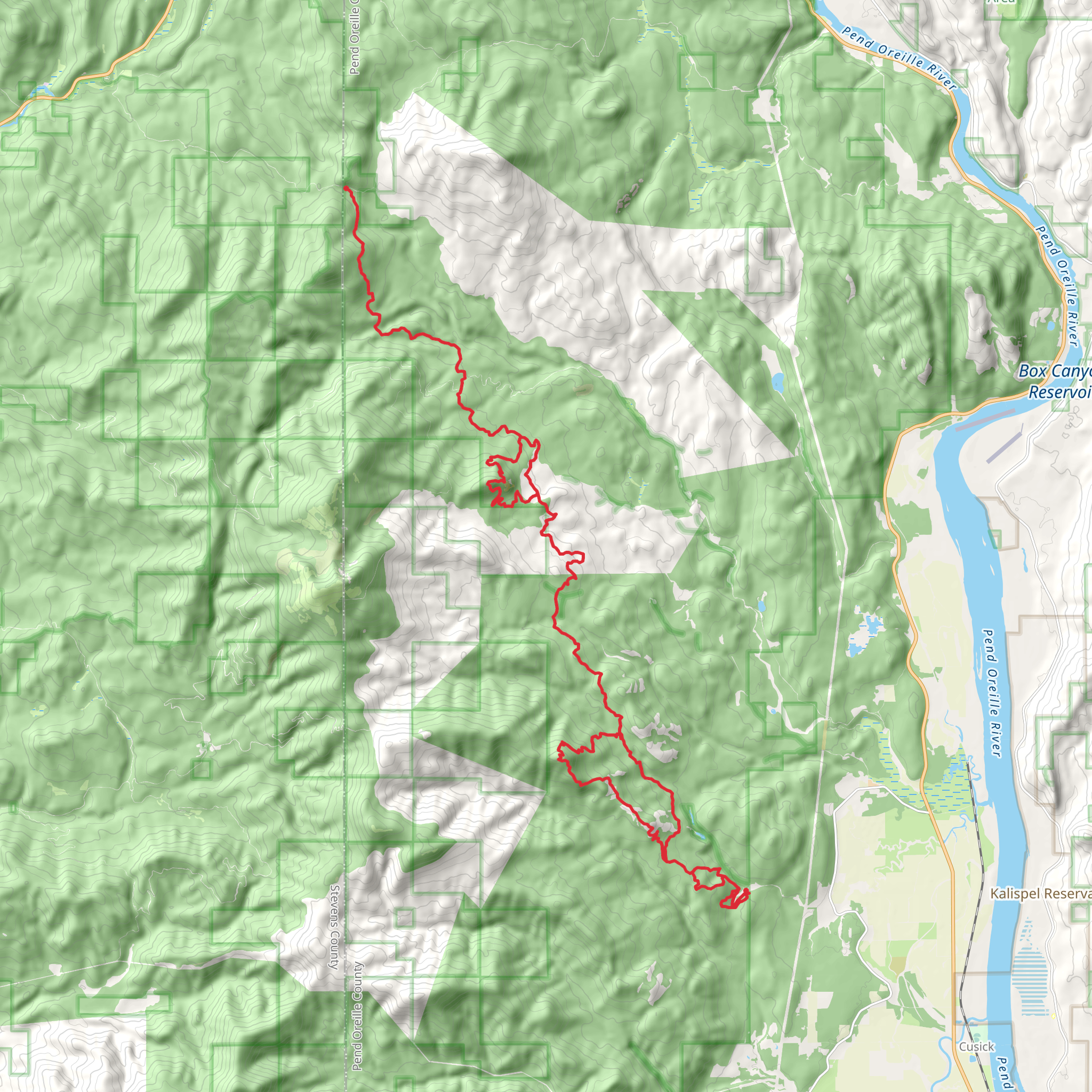 Batey Bould Trail mobile static map