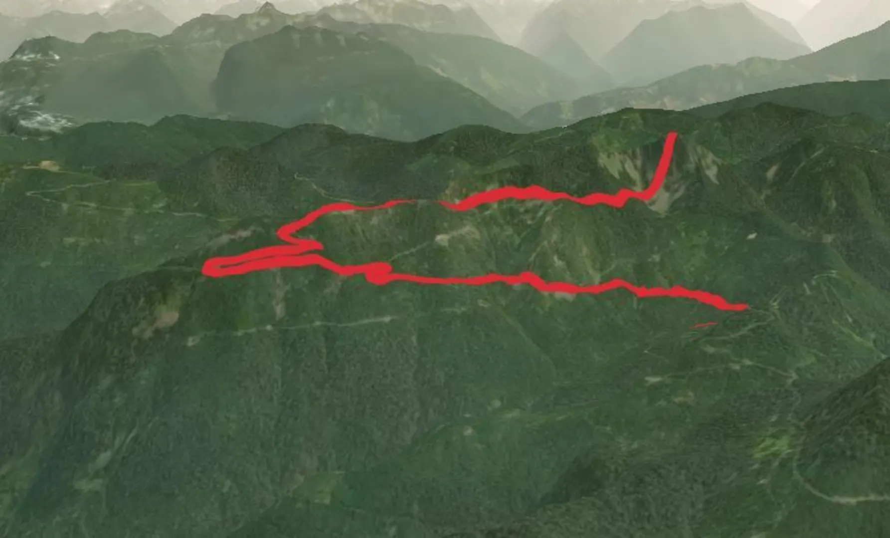An image depicting the trail Finney Peak Trail and its surrounding area.