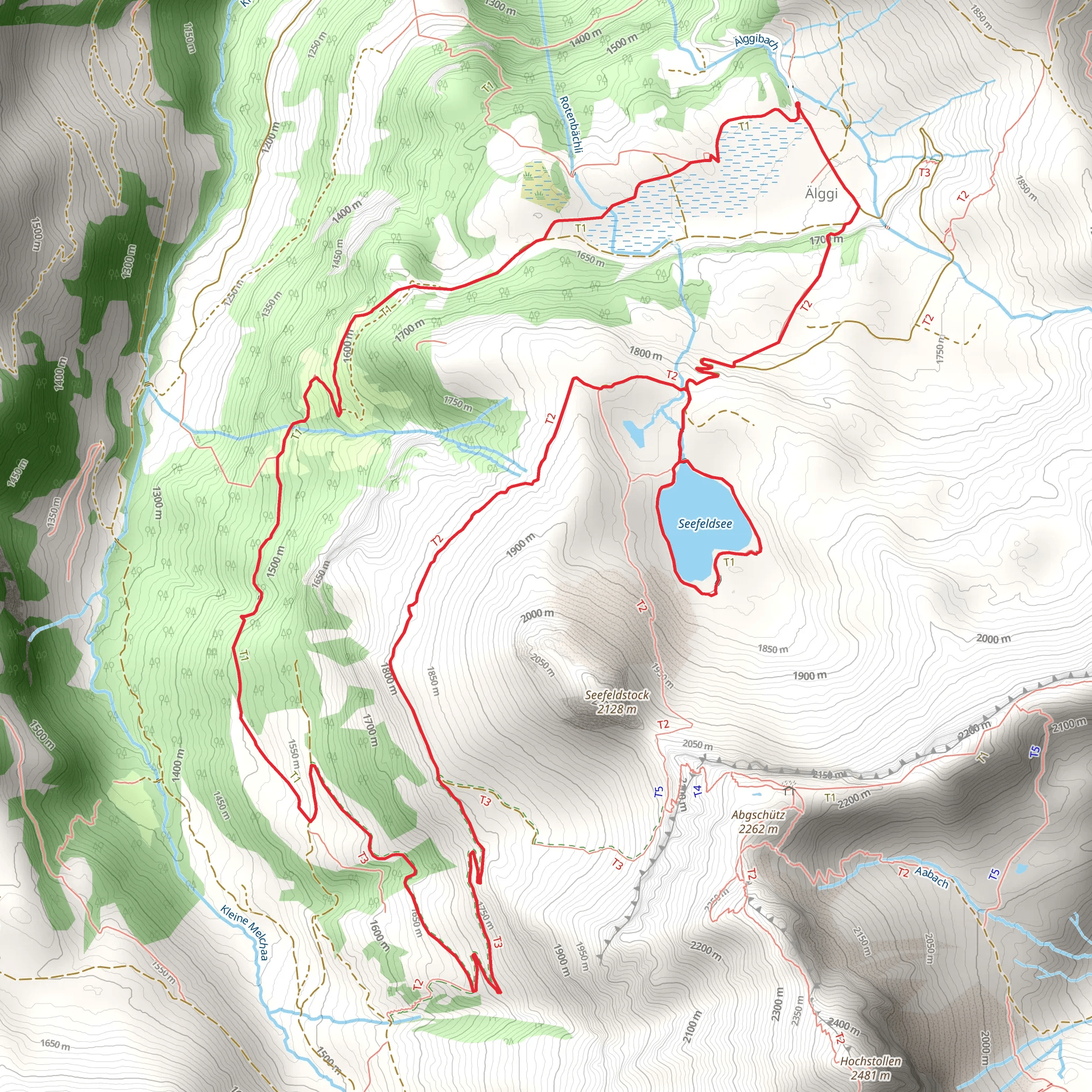Älggialp Vorder Seefeld mobile static map