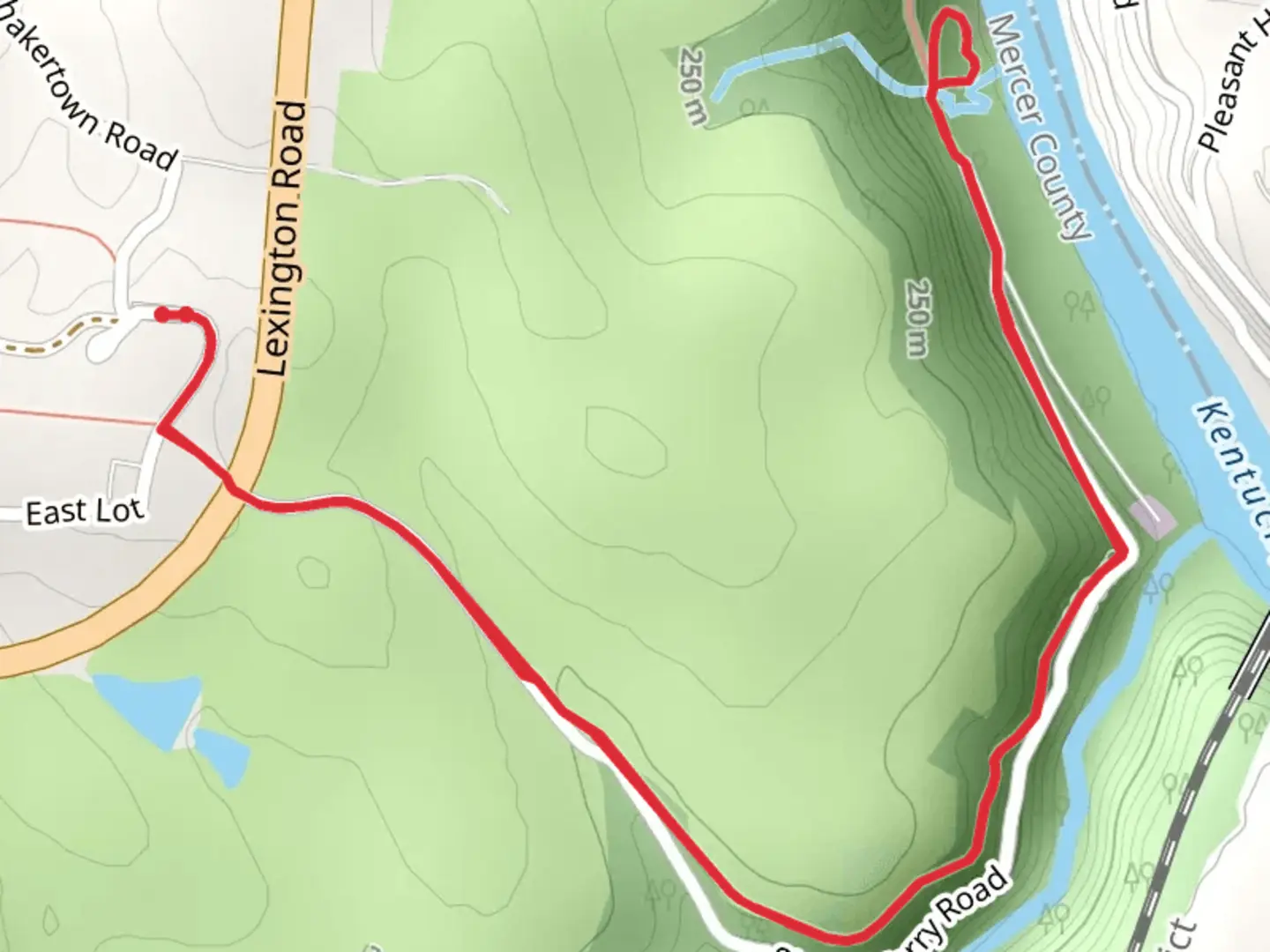 An image depicting the trail River Road Loop and its surrounding area.