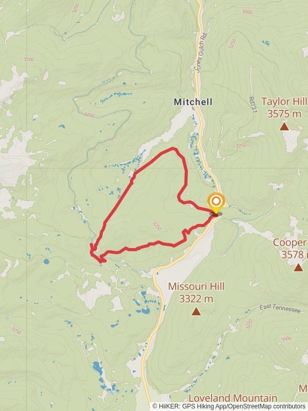 Mitchell Creek Loop via Colorado trail