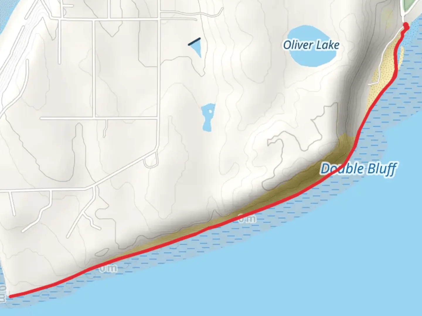 An image depicting the trail Double Bluff County Park Walk and its surrounding area.