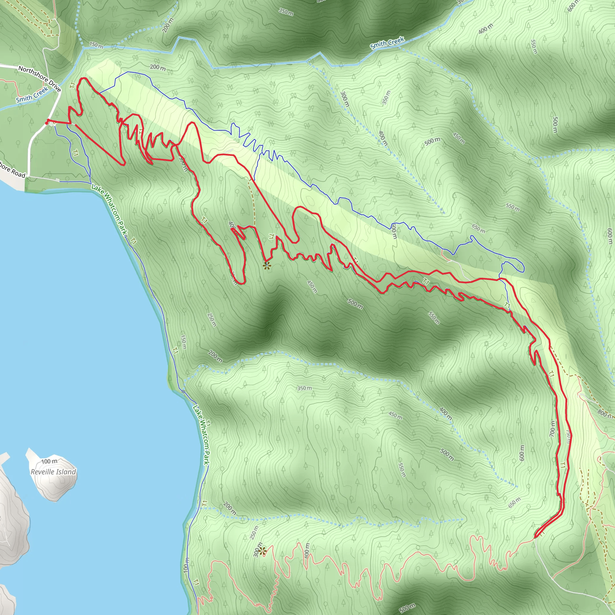 Chanterelle Trail Upper Loop mobile static map
