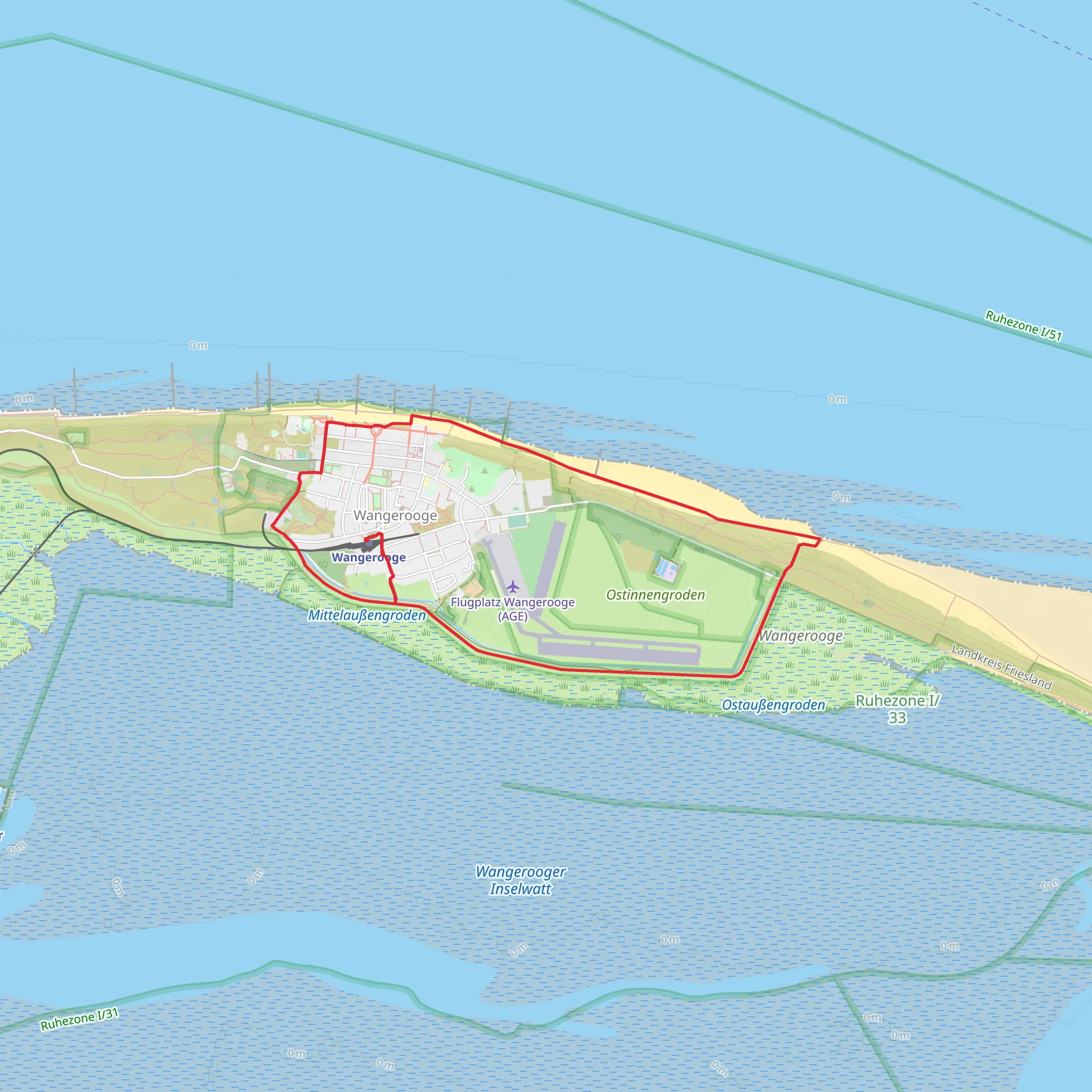 Wangerooge Loop mobile static map
