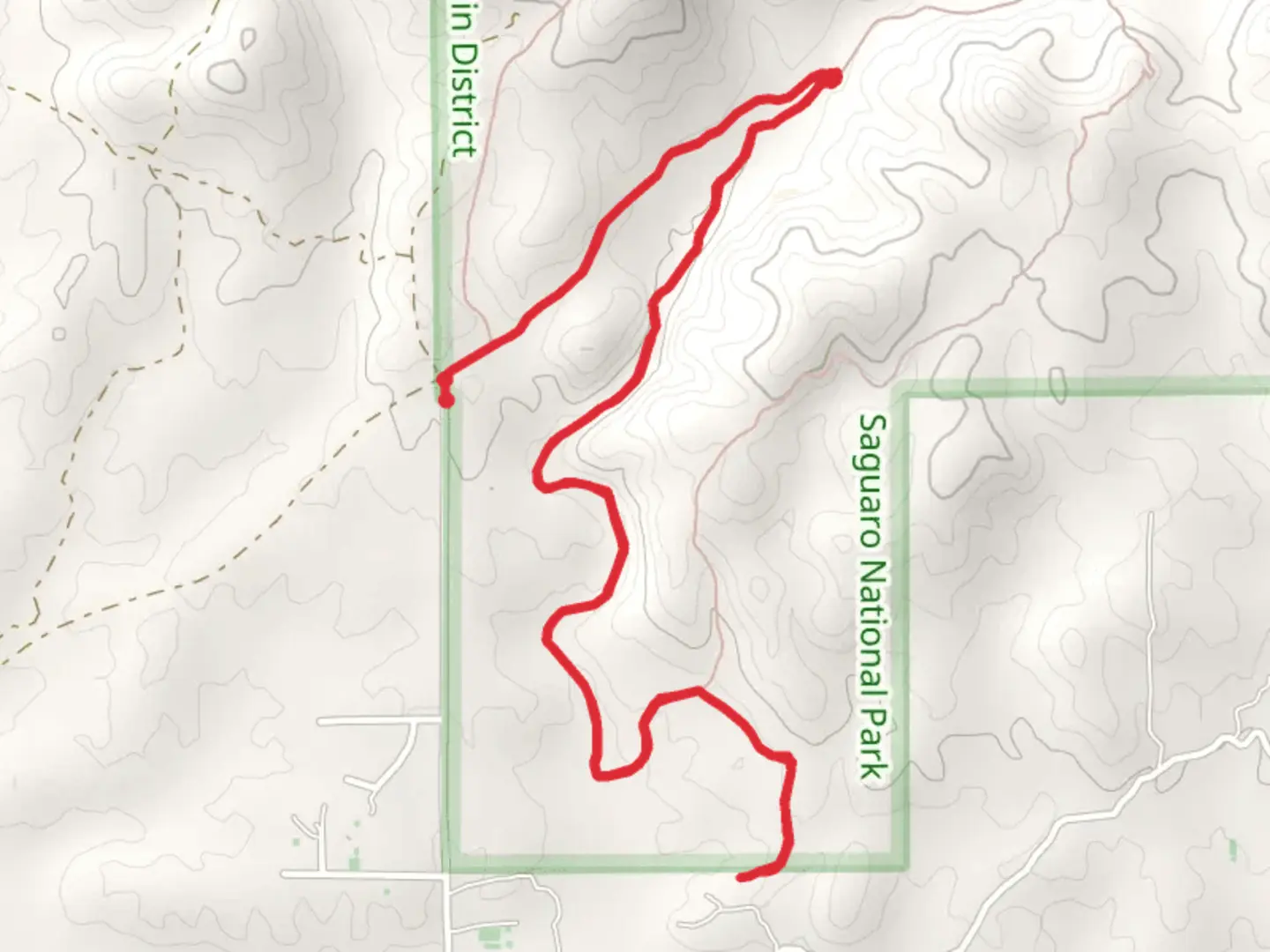 An image depicting the trail North Coyote Wash Trail via Hope Camp Trail and its surrounding area.