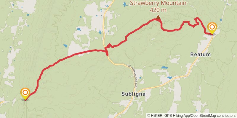 Pinhoti Trail - Georgia stage 5 Map