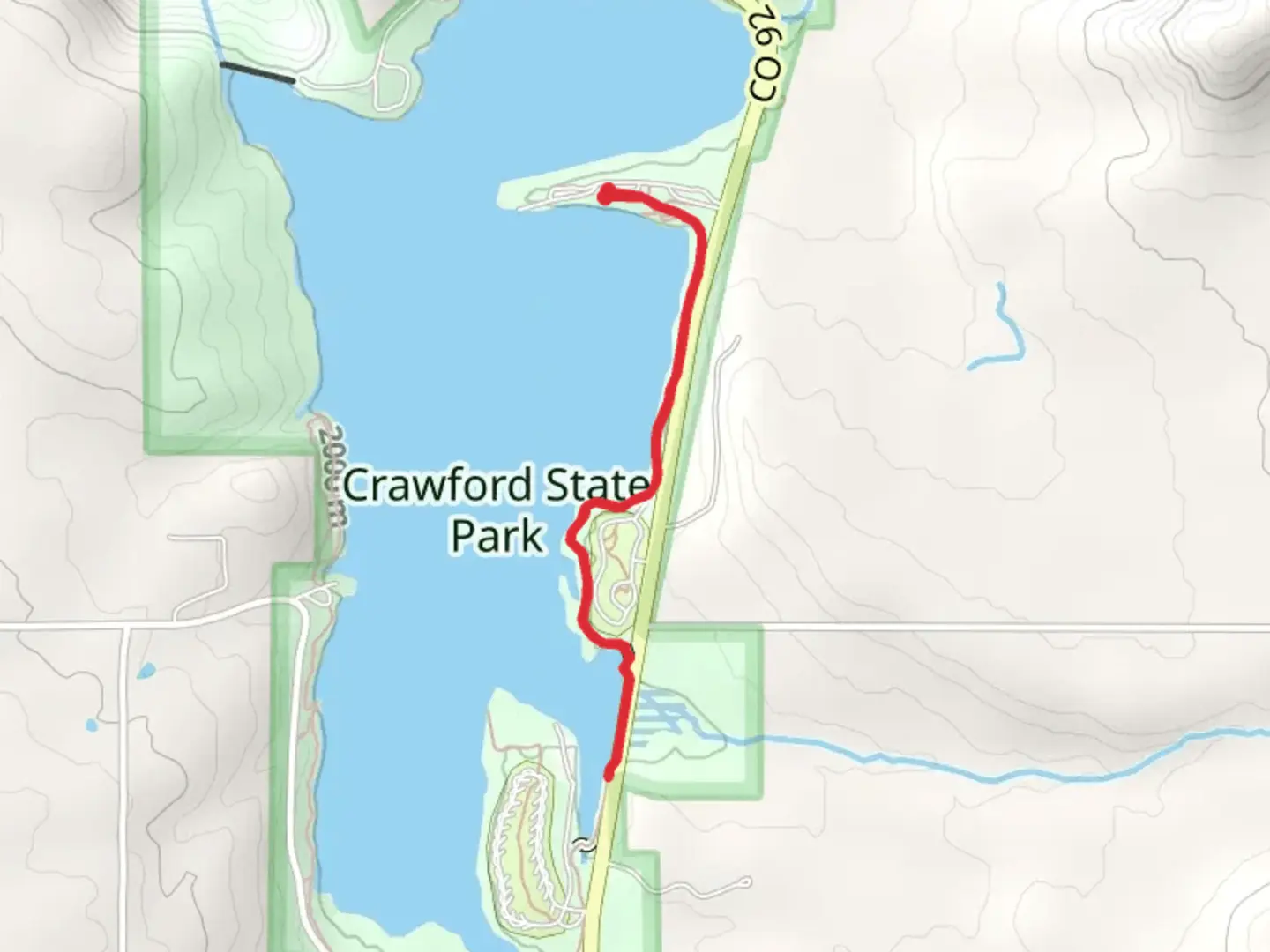 An image depicting the trail East Shore Trail and its surrounding area.