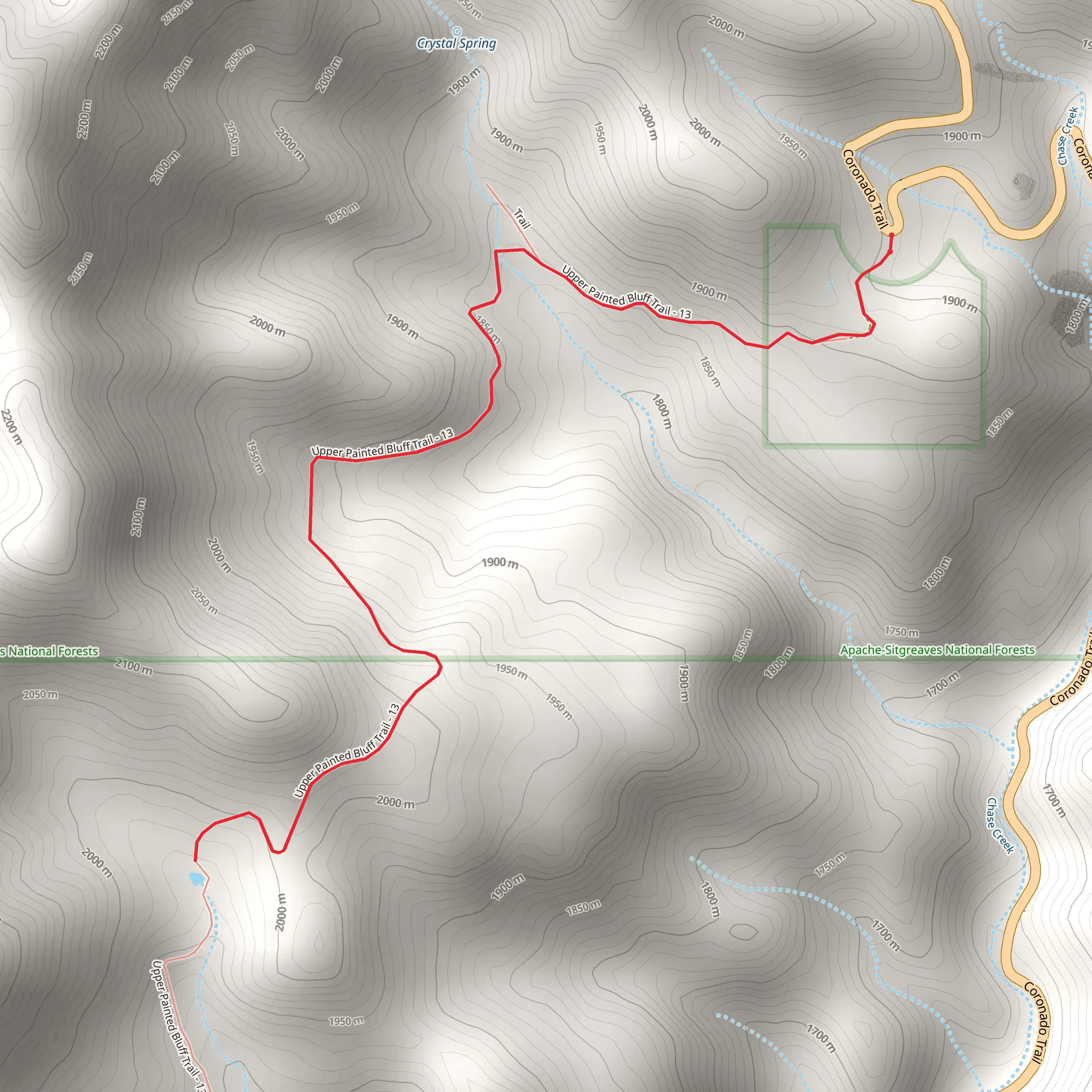 Cotton Tank via Painted Bluff mobile static map