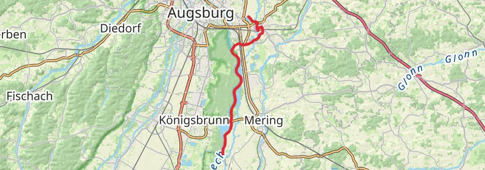 Romantische Straße stage 19 Map