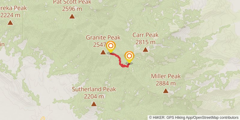 Crest Trail stage 2 Map