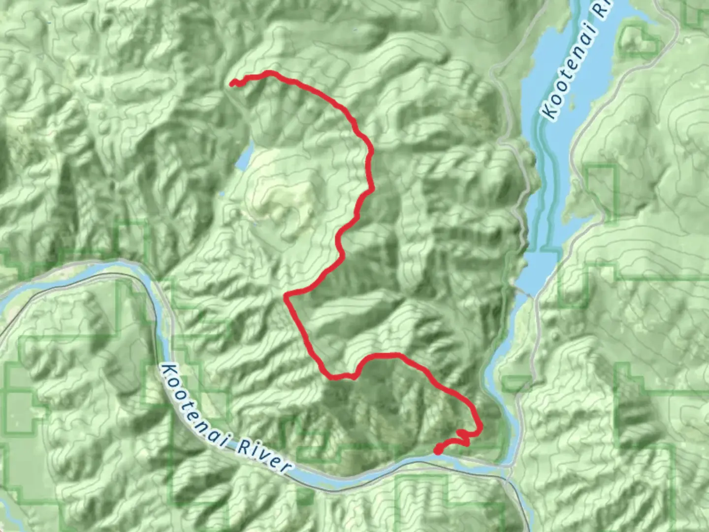 An image depicting the trail Rainy Divide Trail and its surrounding area.