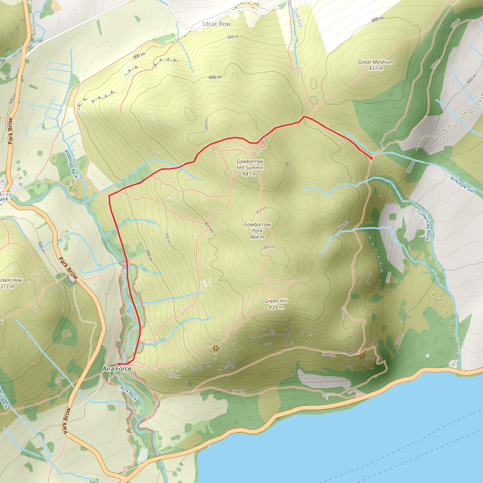 Ullswater Way - Panorama Path mobile static map