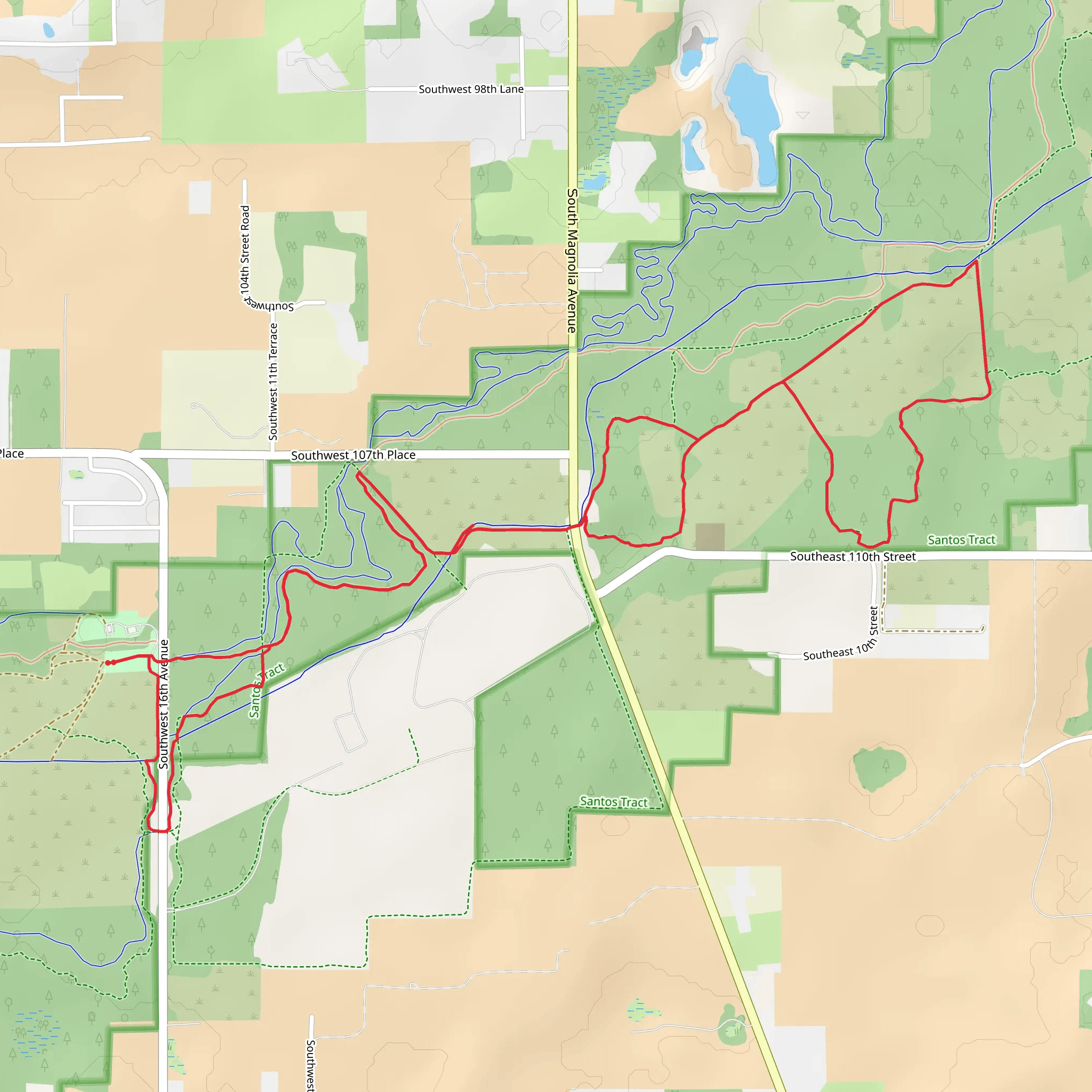 Cross Florida Greenway Loop mobile static map