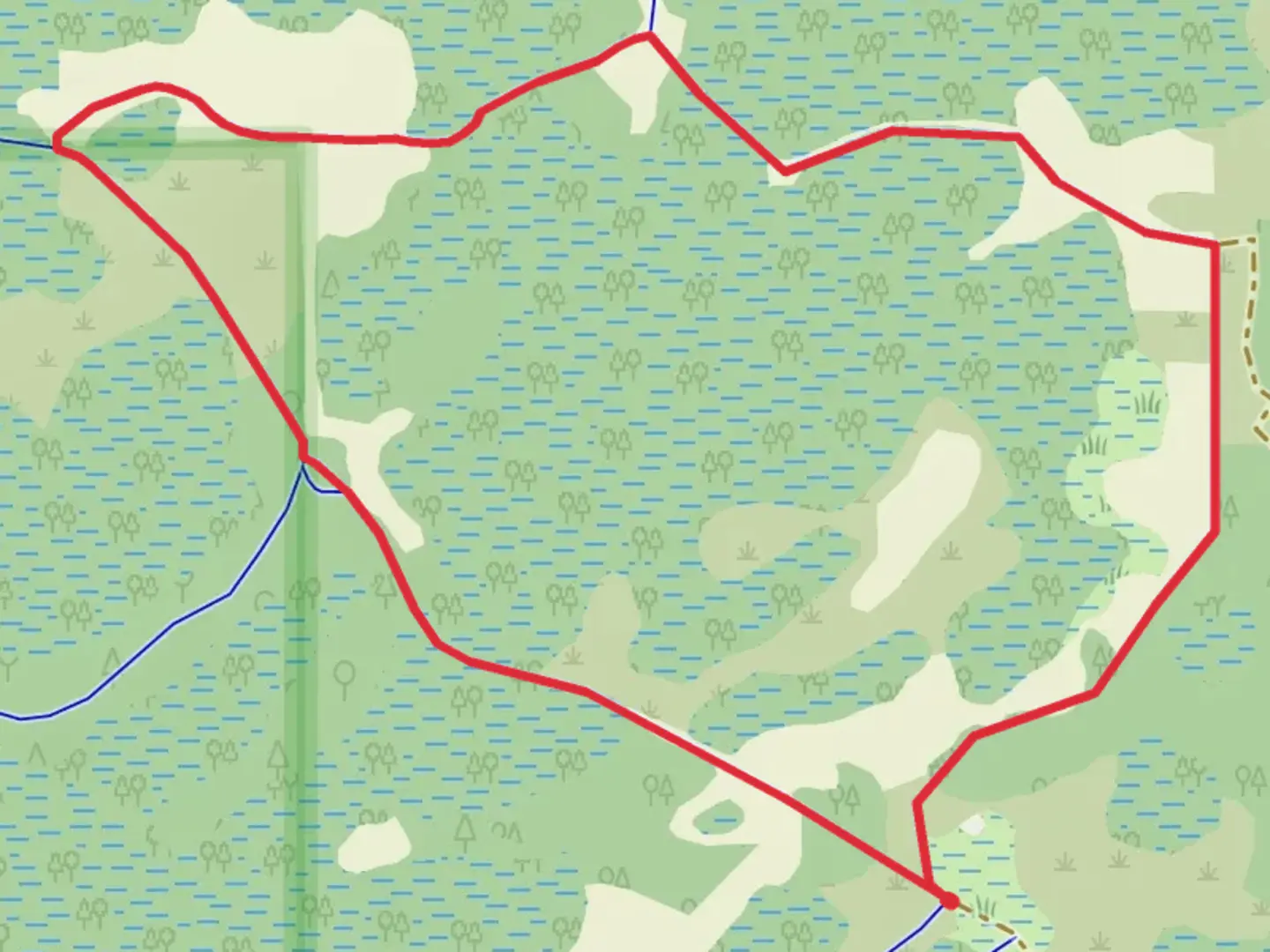 An image depicting the trail Terry Loop and its surrounding area.