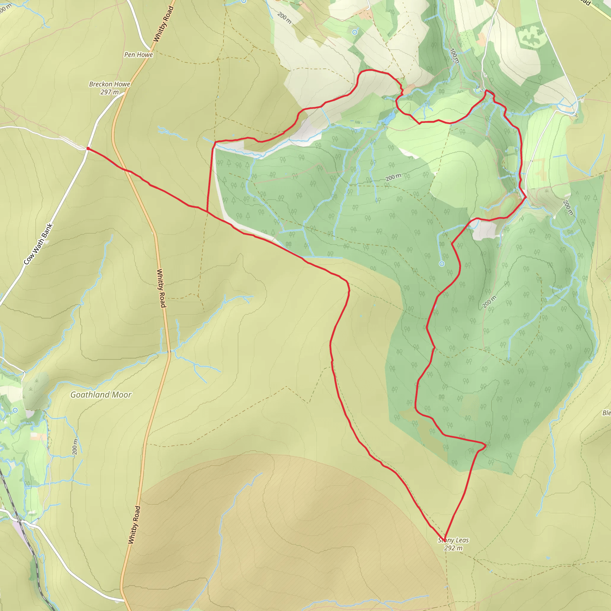 Newton House Plantation and Stony Leas mobile static map