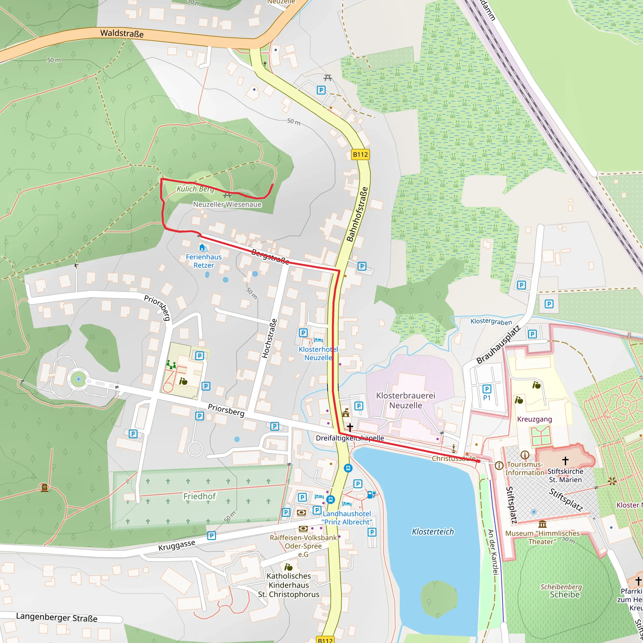 Neuzeller Wiesenaue Walk mobile static map