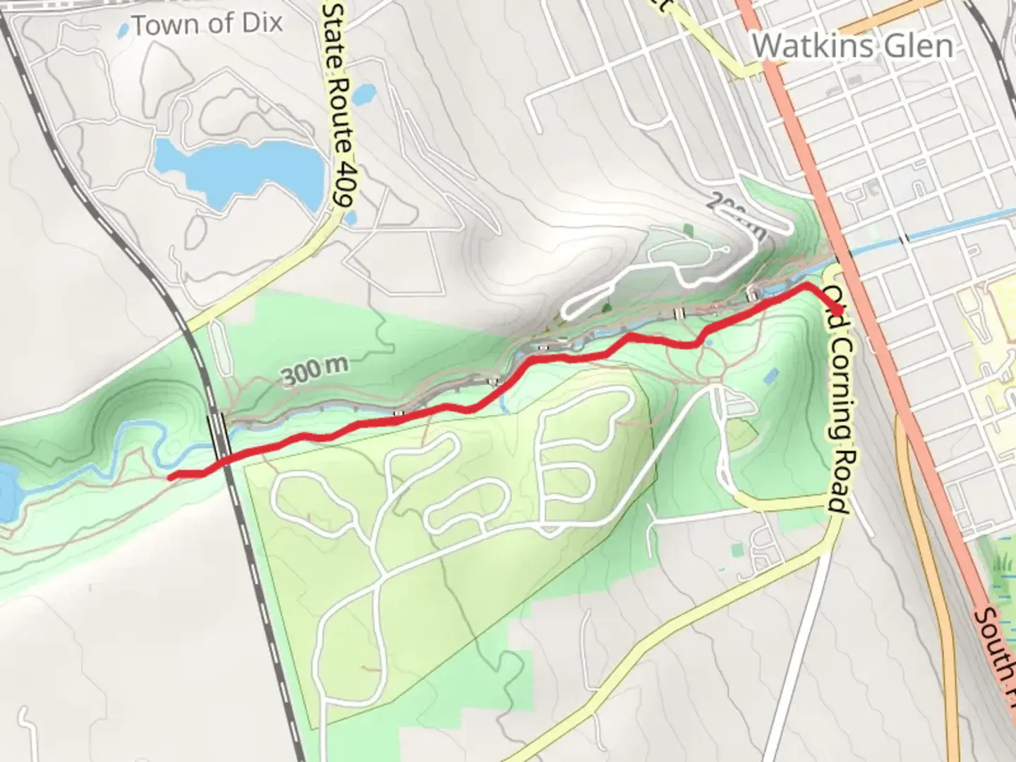 An image depicting the trail Glen Creek via NCT and its surrounding area.