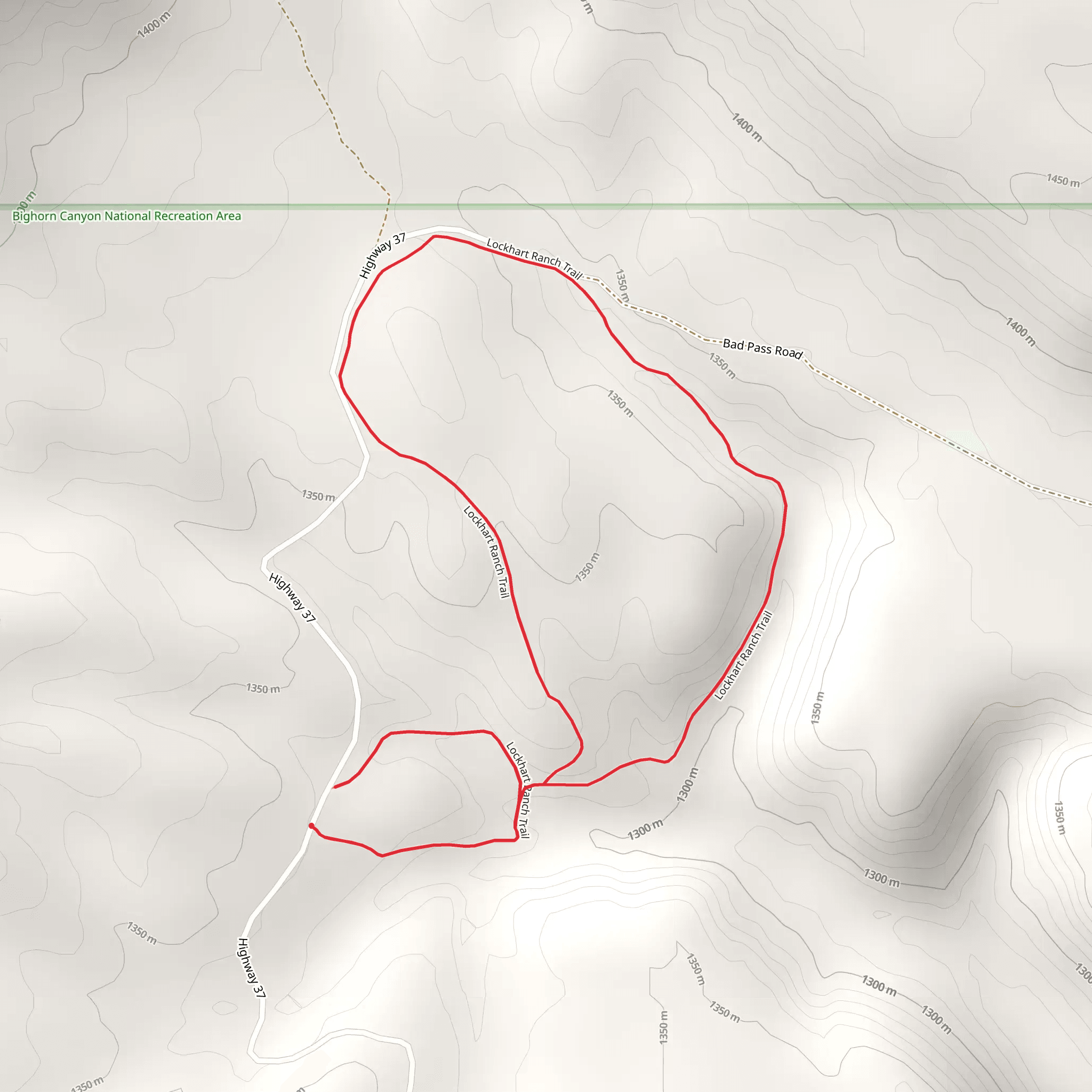 Lockhart Ranch Loop Trail mobile static map