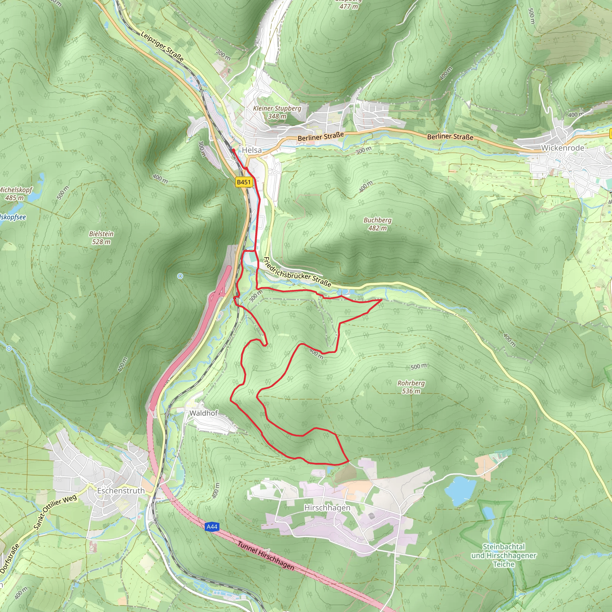 Helsa Loop mobile static map