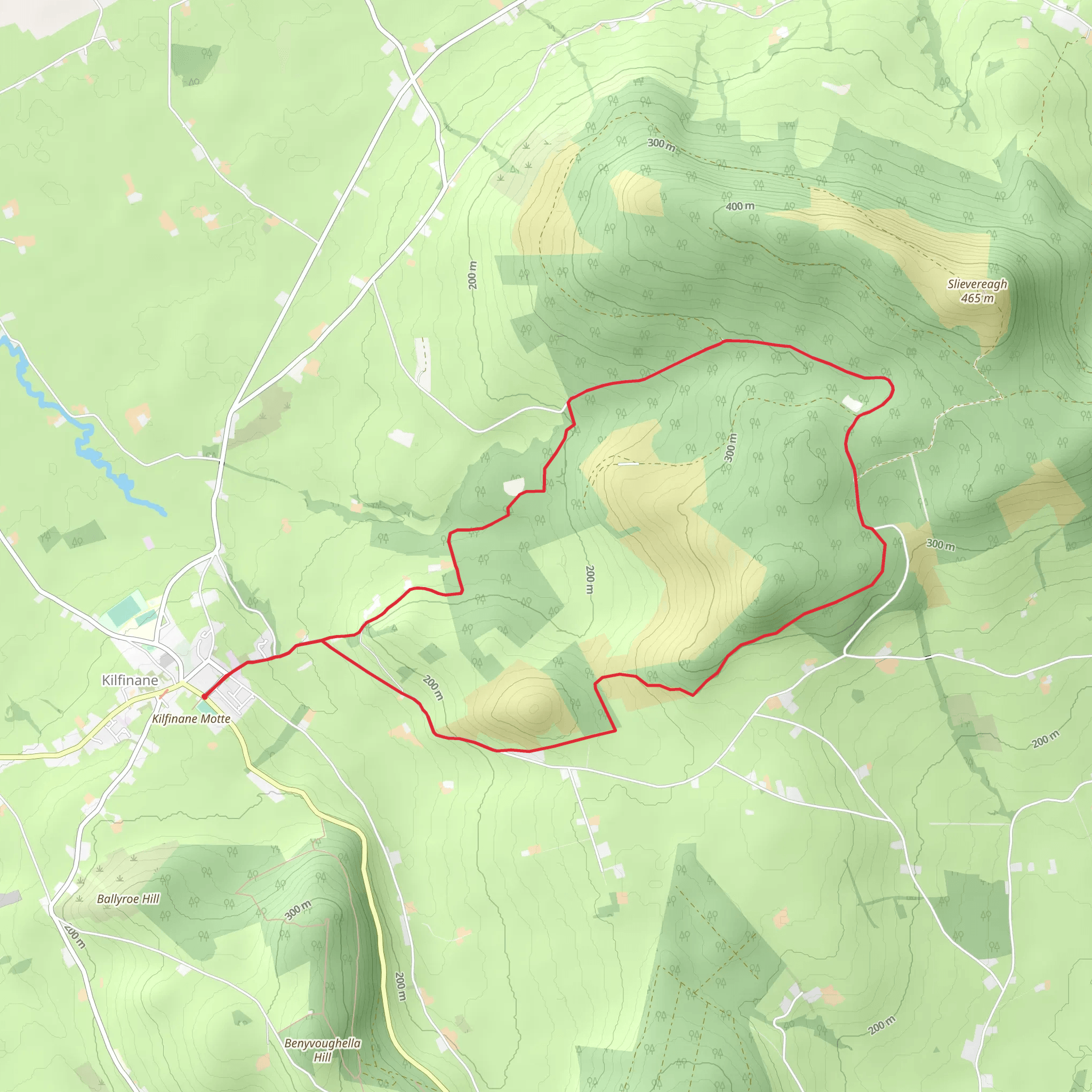 Ballyhoura - Kilfinane Loop mobile static map