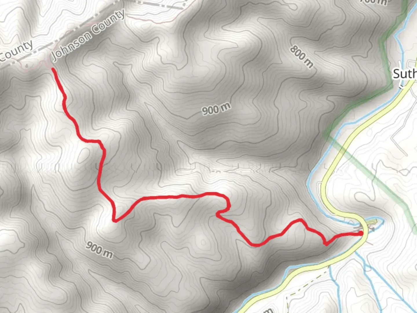An image depicting the trail Backbone Rock Trail and its surrounding area.