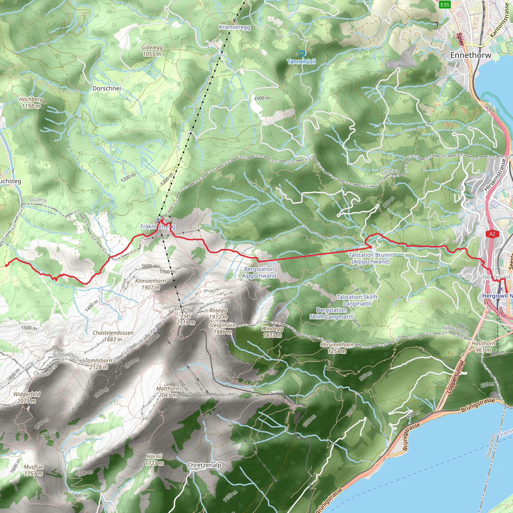 Behind the Pilatus mobile static map