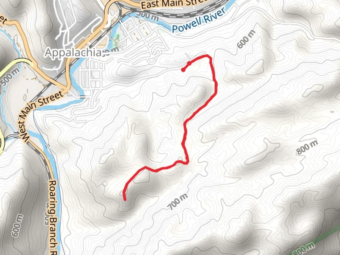 An image depicting the trail Dark Hollow Trail and its surrounding area.