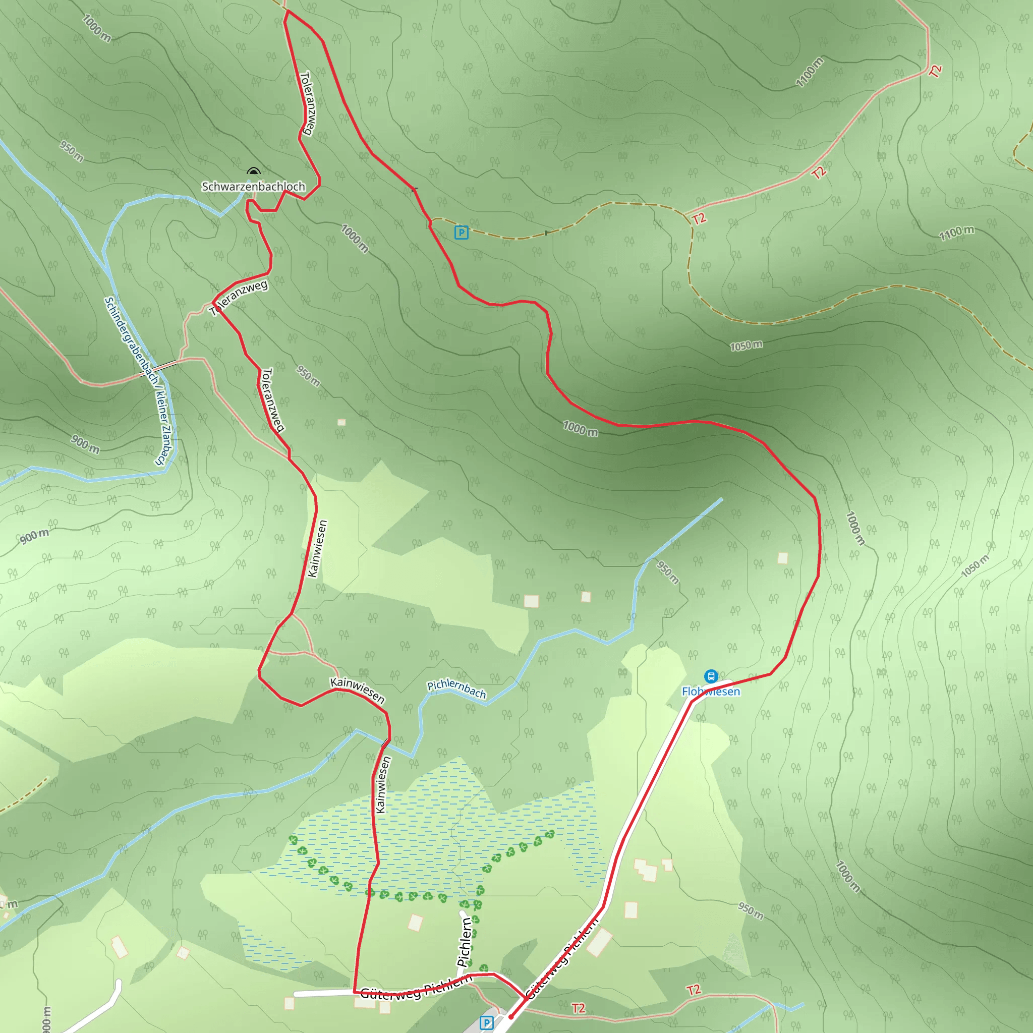Tolerance Trail mobile static map