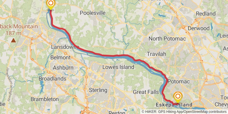 American Discovery Trail - East stage 8 Map