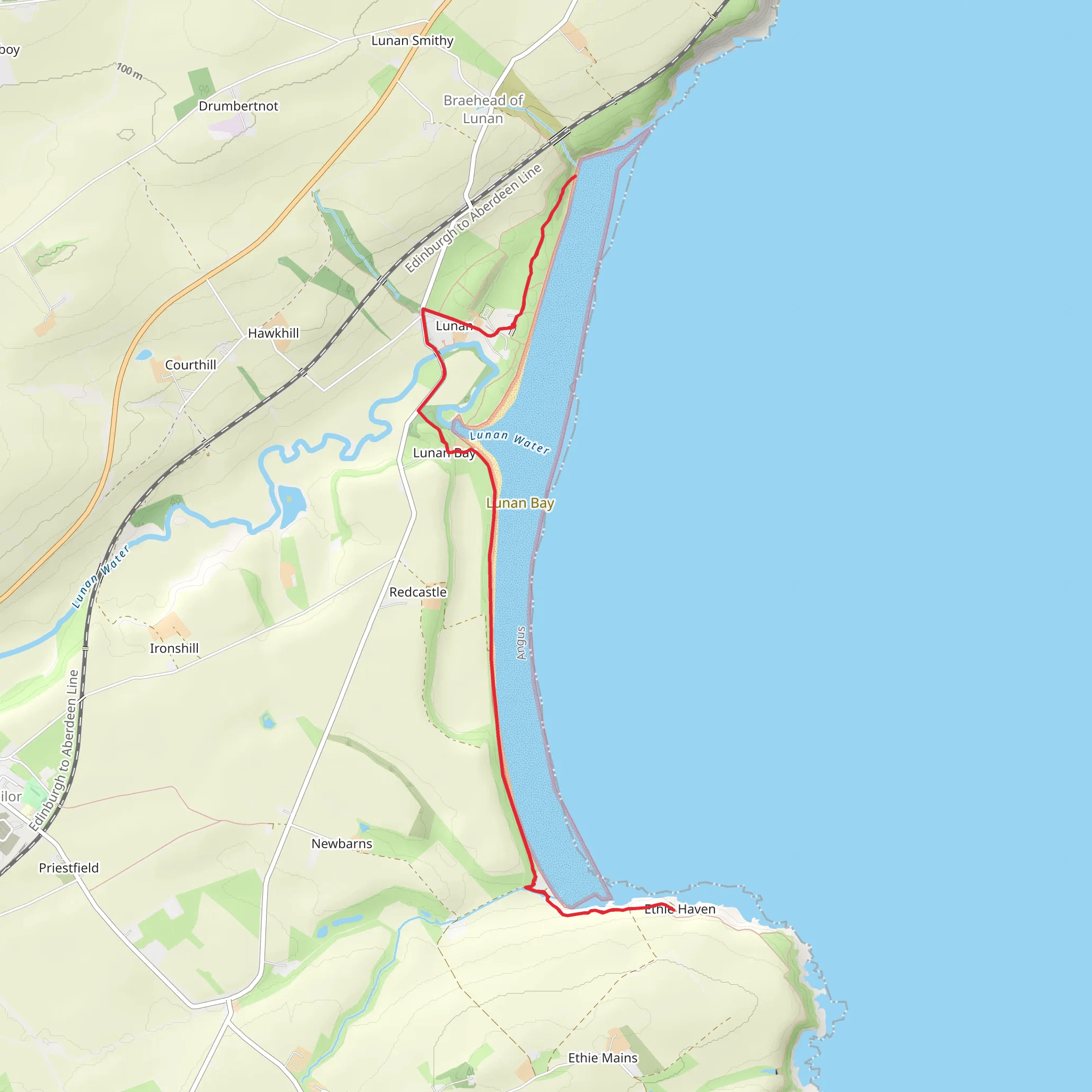 Lunan Way Walk mobile static map