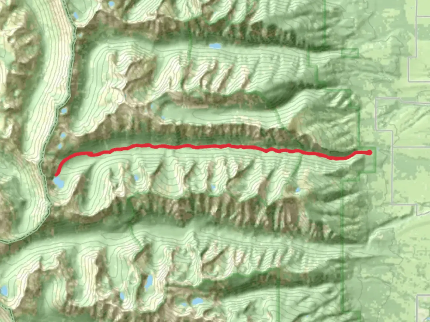An image depicting the trail Mill Creek Trail from Mill Creek Trail Road and its surrounding area.