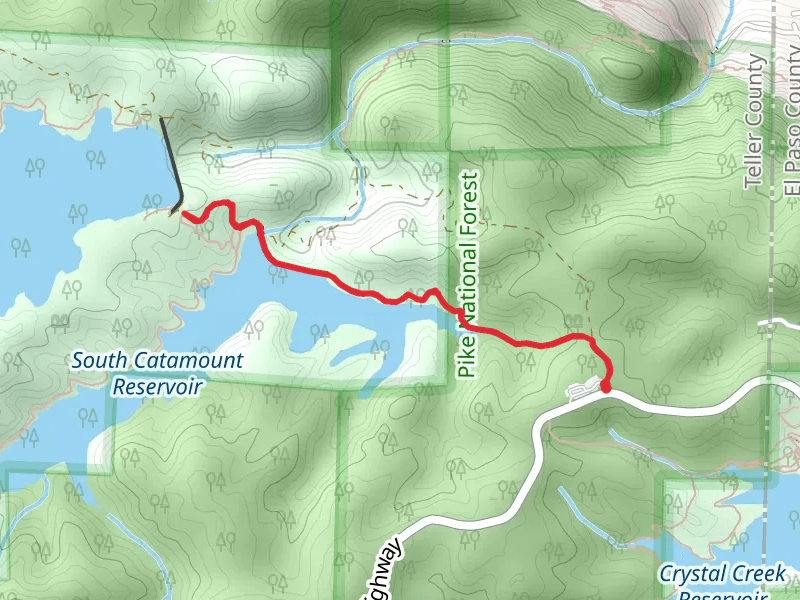 South Catamount Reservoir Out and Back