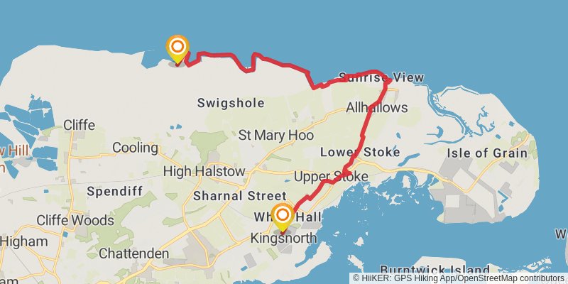 Thames Estuary Trail stage 6 Map